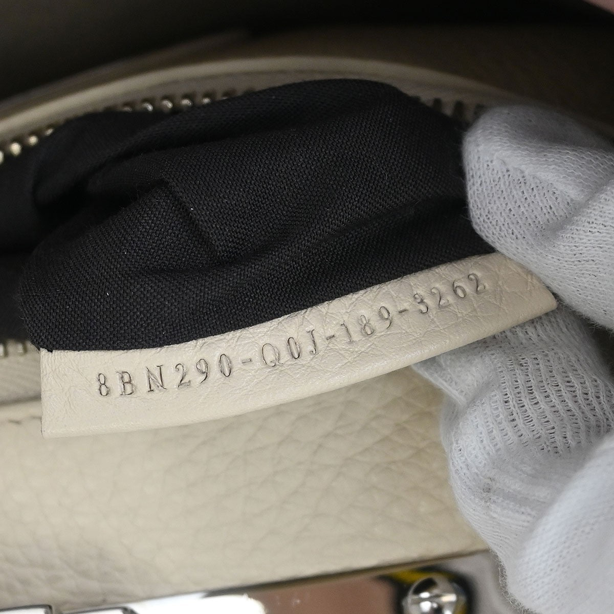 Fendi Selleria Peekaboo Bag Leather Purple Leather Handbag (Authentic  )