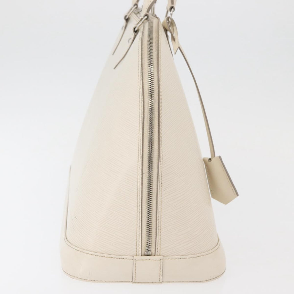 Louis Vuitton Alma Handbag Epi Leather White Leather Handbag ( )