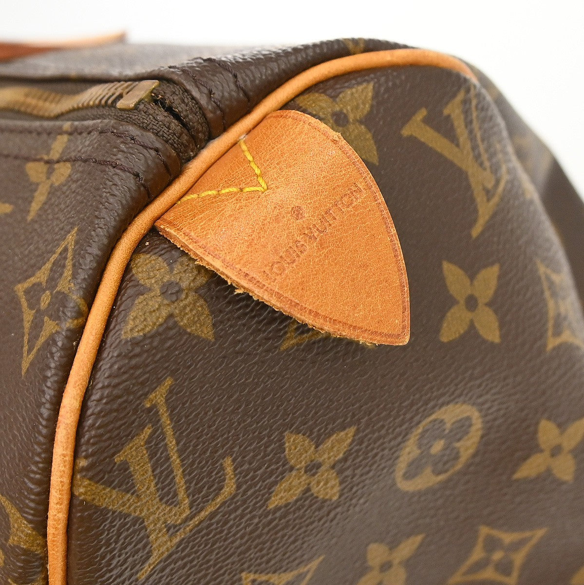 Louis Vuitton Speedy Handbag Monogram Canvas Brown Canvas Handbag ( )