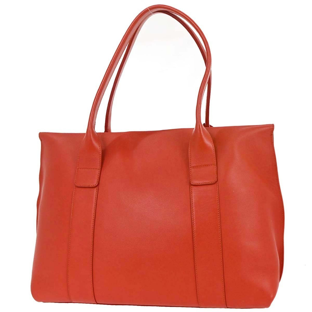Salvatore Ferragamo Sookie Satchel Leather Red Leather Handbag (Authentic  )