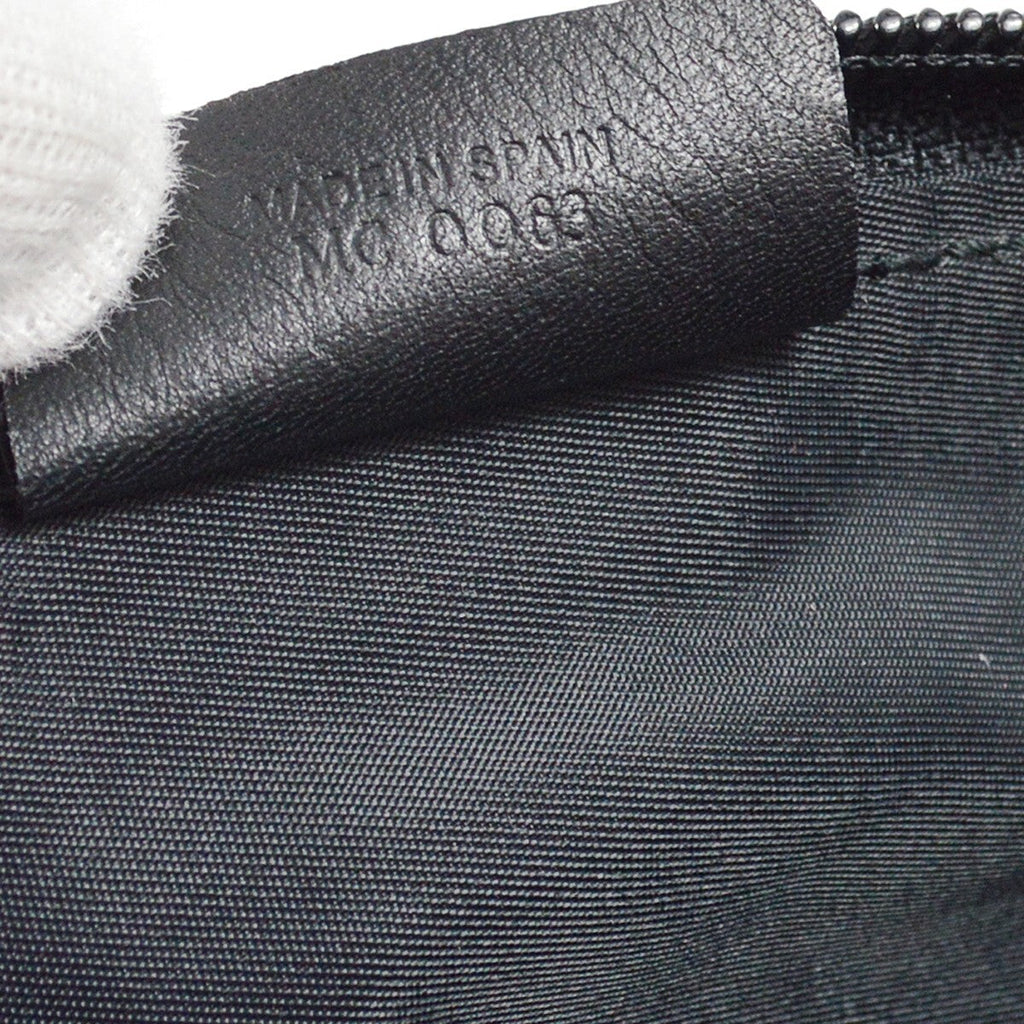 Christian Dior Vintage Trotter Handbag Canvas Black Canvas Handbag (Authentic  )