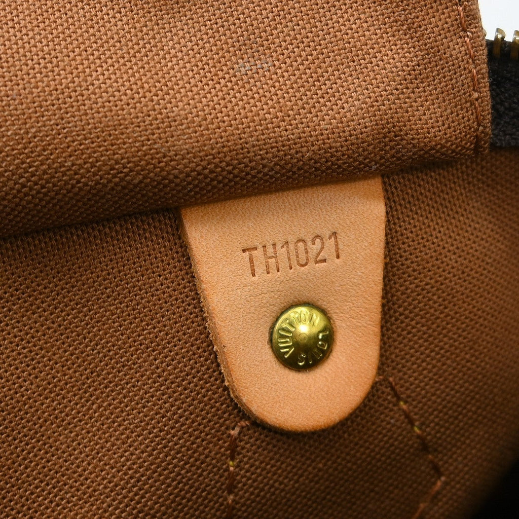 Louis Vuitton Speedy Handbag Monogram Canvas Brown Canvas Handbag ( )