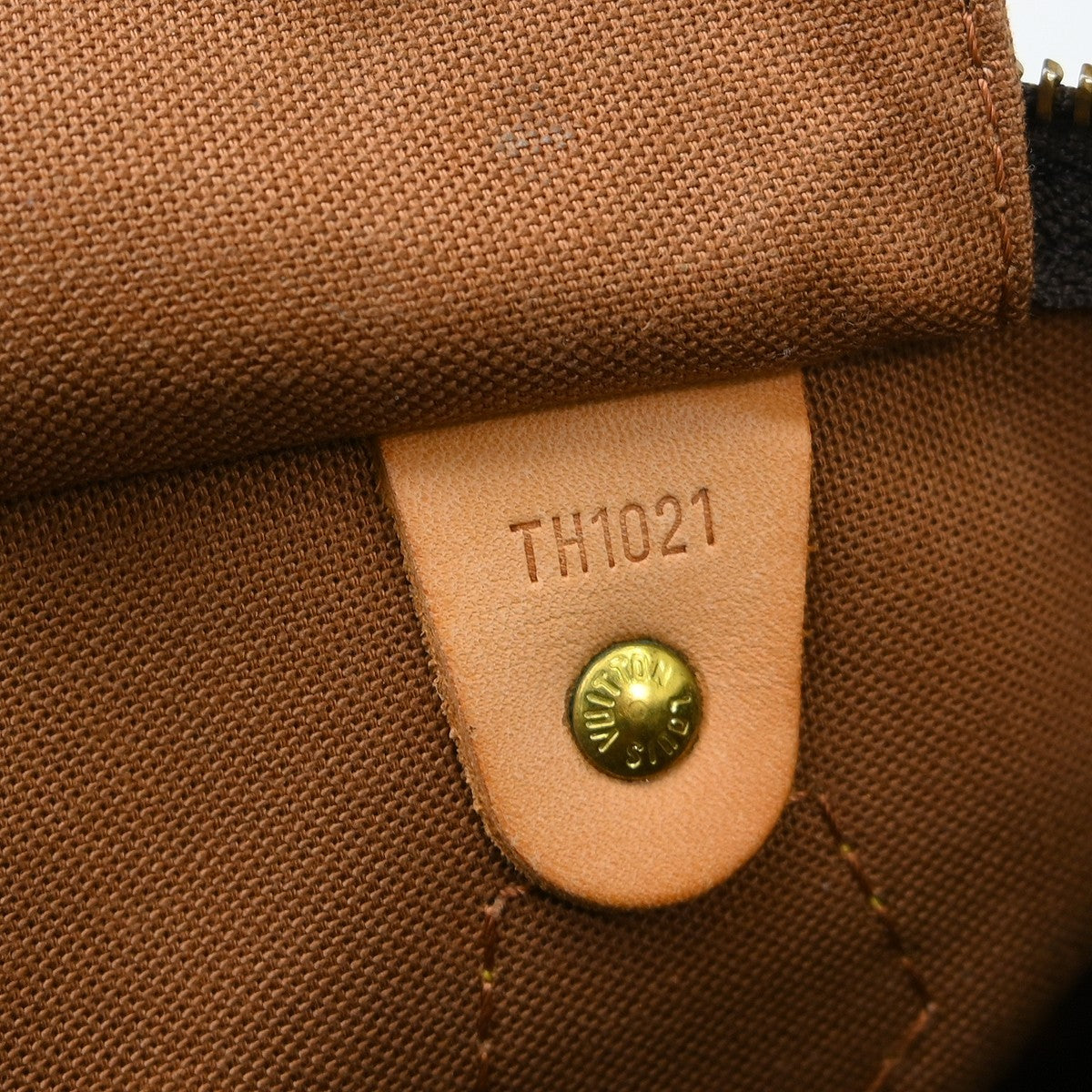 Louis Vuitton Speedy Handbag Monogram Canvas Brown Canvas Handbag ( )