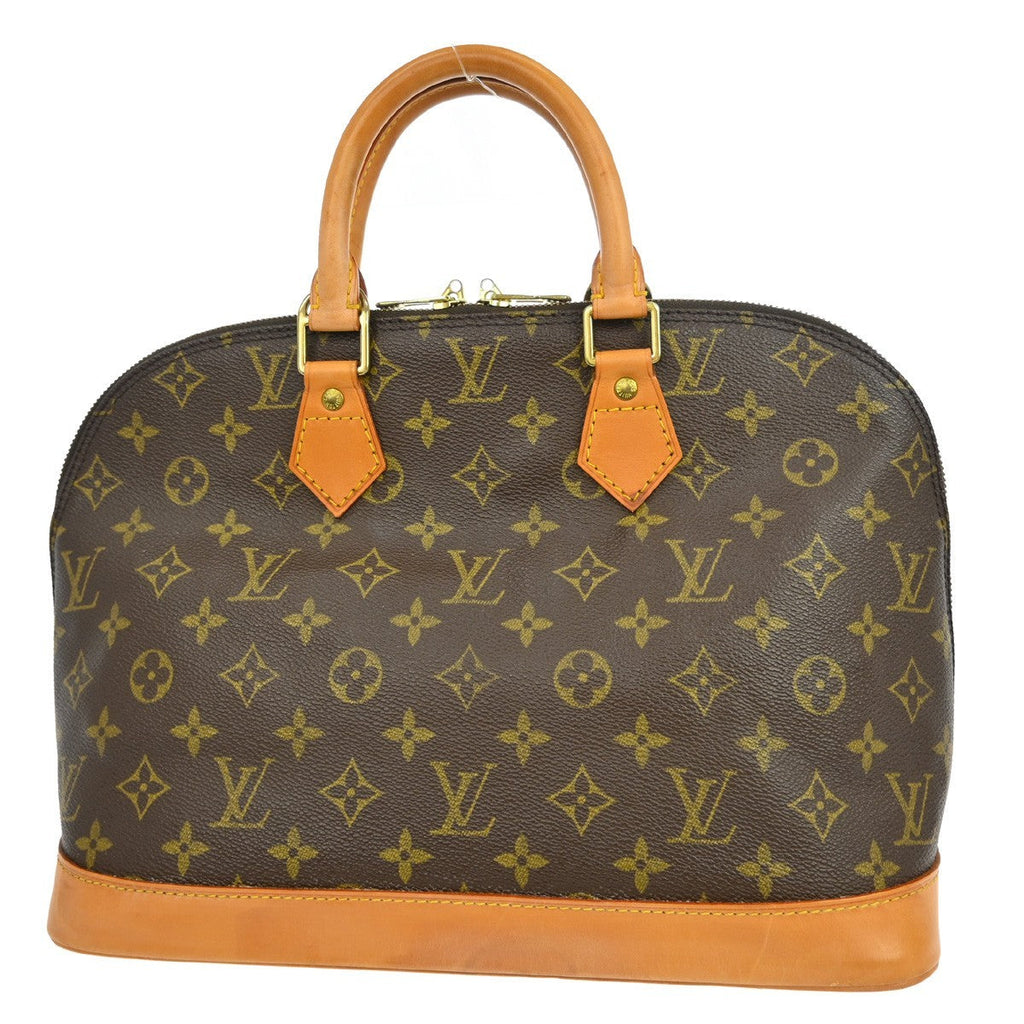 Louis Vuitton Alma Handbag Monogram Canvas Brown Canvas Handbag ( )