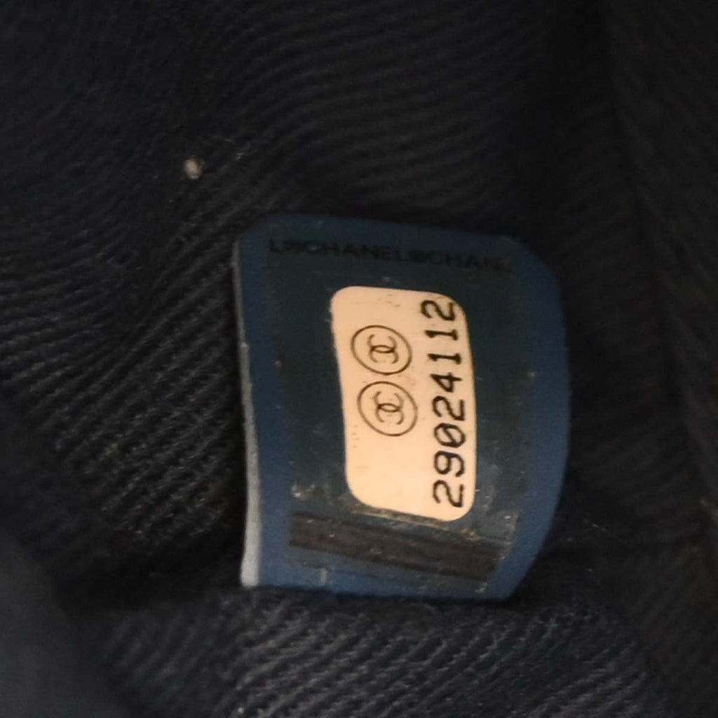 Chanel Vanity Case Quilted Denim Blue Denim_Jeans Handbag (Authentic  )