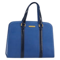 Burberry Vintage Handbag Leather Blue Leather Handbag (Authentic  )