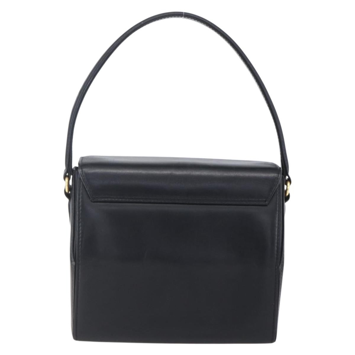 Givenchy Vintage Handbag Leather Black Leather Bag (Authentic  )