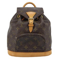 Louis Vuitton Vintage Montsouris Backpack Monogram Canvas Brown Canvas Handbag (Authentic  )