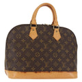Louis Vuitton Alma Handbag Monogram Canvas Brown Canvas Handbag (Authentic  )