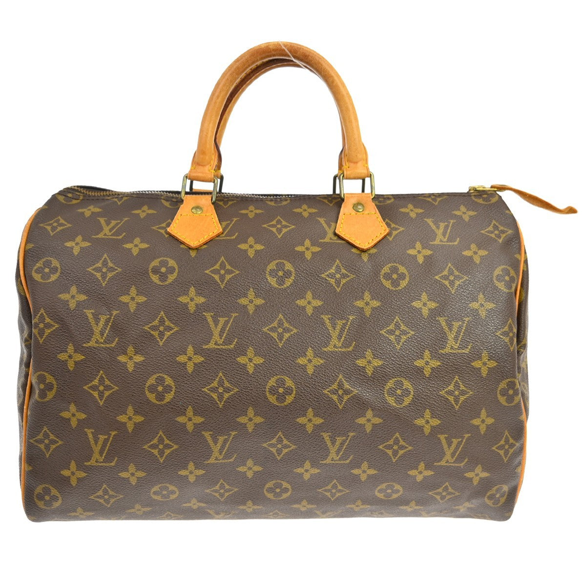 Louis Vuitton Speedy Handbag Monogram Canvas Brown Canvas Handbag ( )