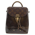 Louis Vuitton Hot Springs Backpack Vernis With Monogram Canvas Khaki Canvas Backpack Bag (Authentic  )