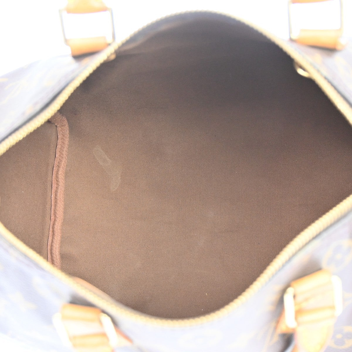 Louis Vuitton Speedy Handbag Monogram Canvas Brown Canvas Handbag ( )