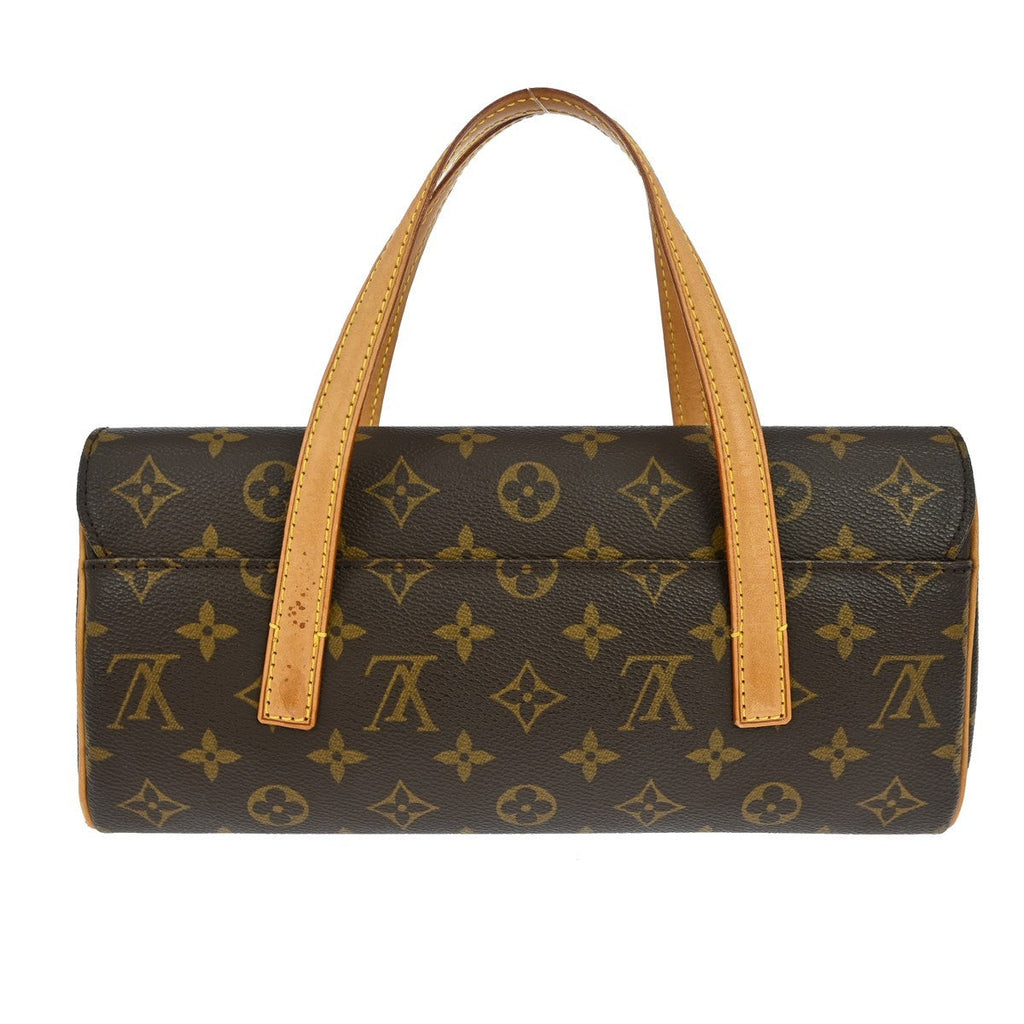 Louis Vuitton Sonatine Handbag Monogram Canvas Brown Canvas Handbag (Authentic  )