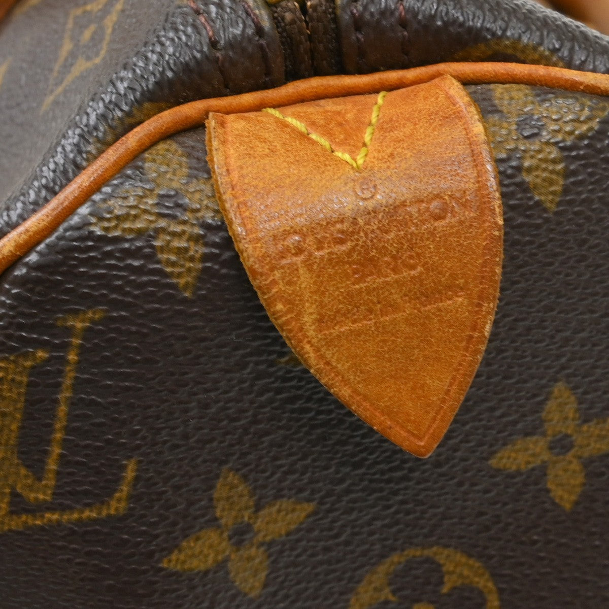 Louis Vuitton Speedy Handbag Monogram Canvas Brown Canvas Handbag ( )