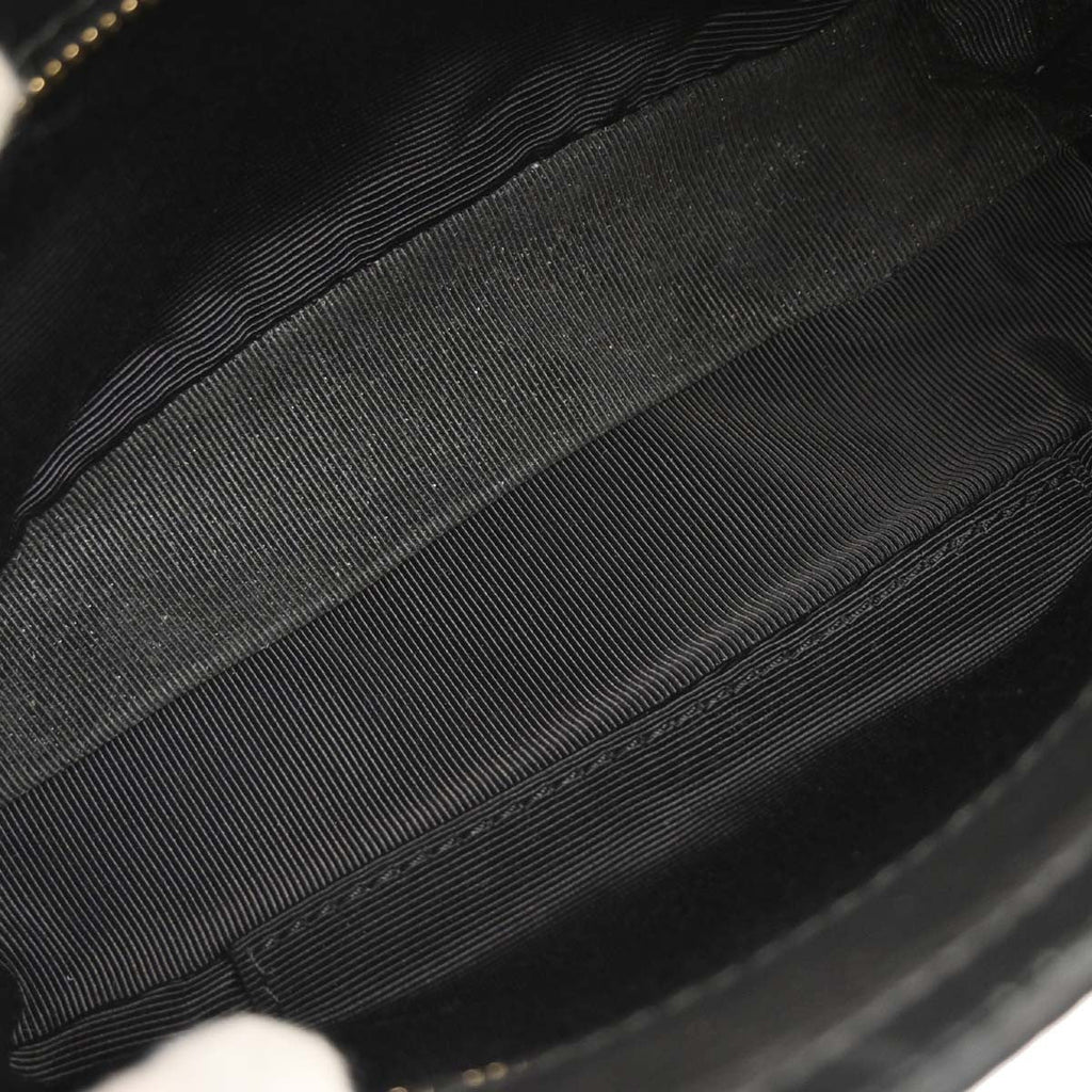 Celine Boogie Satchel Satin Black Satin Handbag (Authentic  )