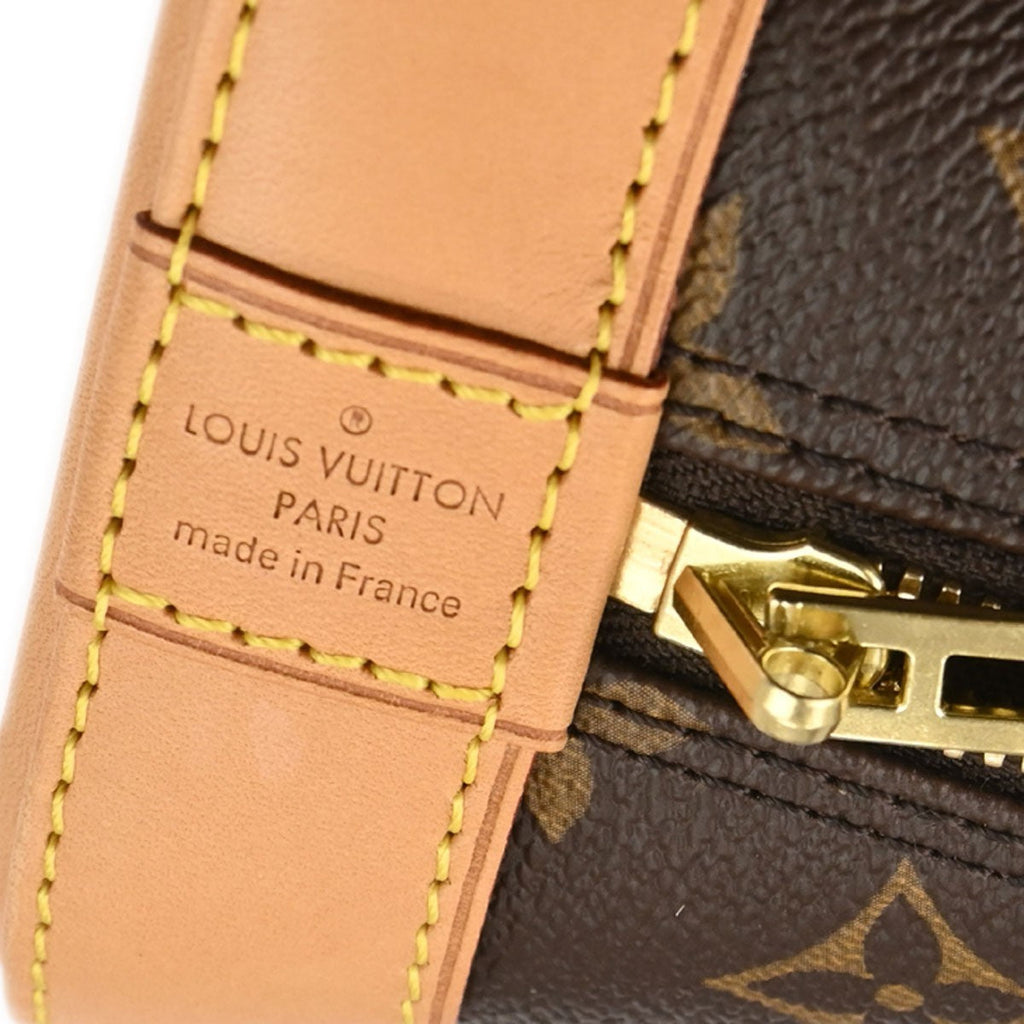 Louis Vuitton Alma Handbag Limited Edition World Tour Monogram Canvas Brown Canvas Handbag (Authentic  )