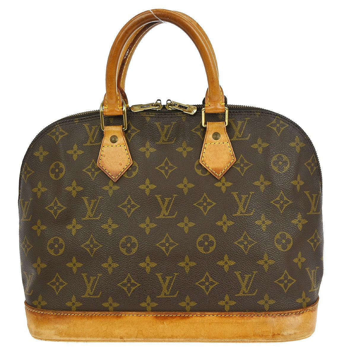 Louis Vuitton Alma Handbag Monogram Canvas Brown Canvas Handbag ( )