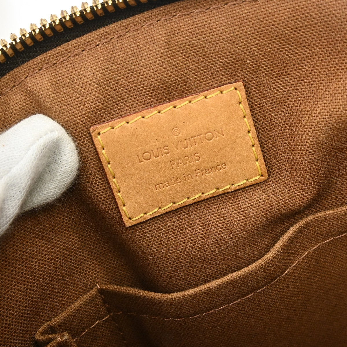 Louis Vuitton Tivoli Handbag Monogram Canvas Brown Canvas Handbag ( )