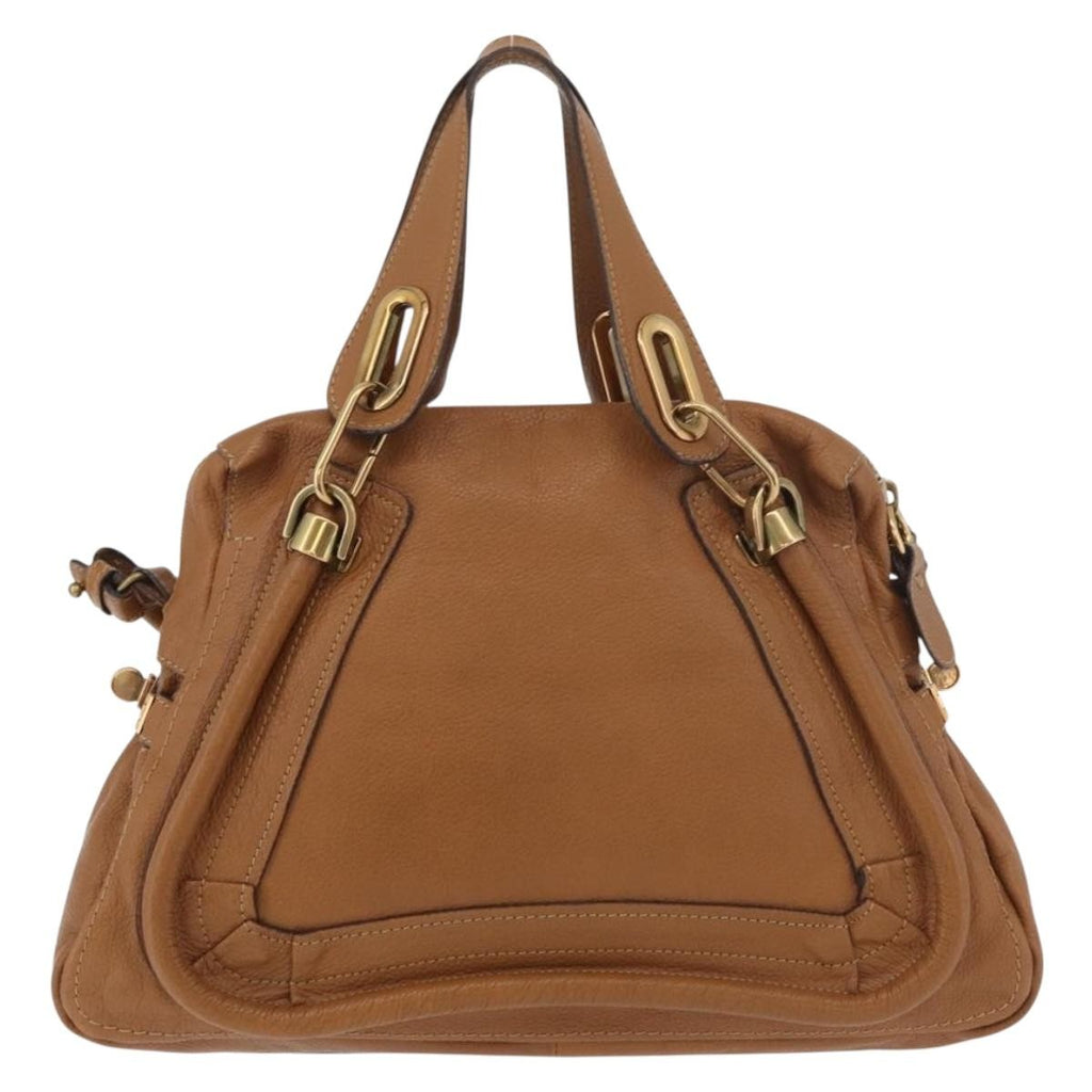 Chloe Paraty Handbag Quilted Leather Brown Leather Handbag ( )