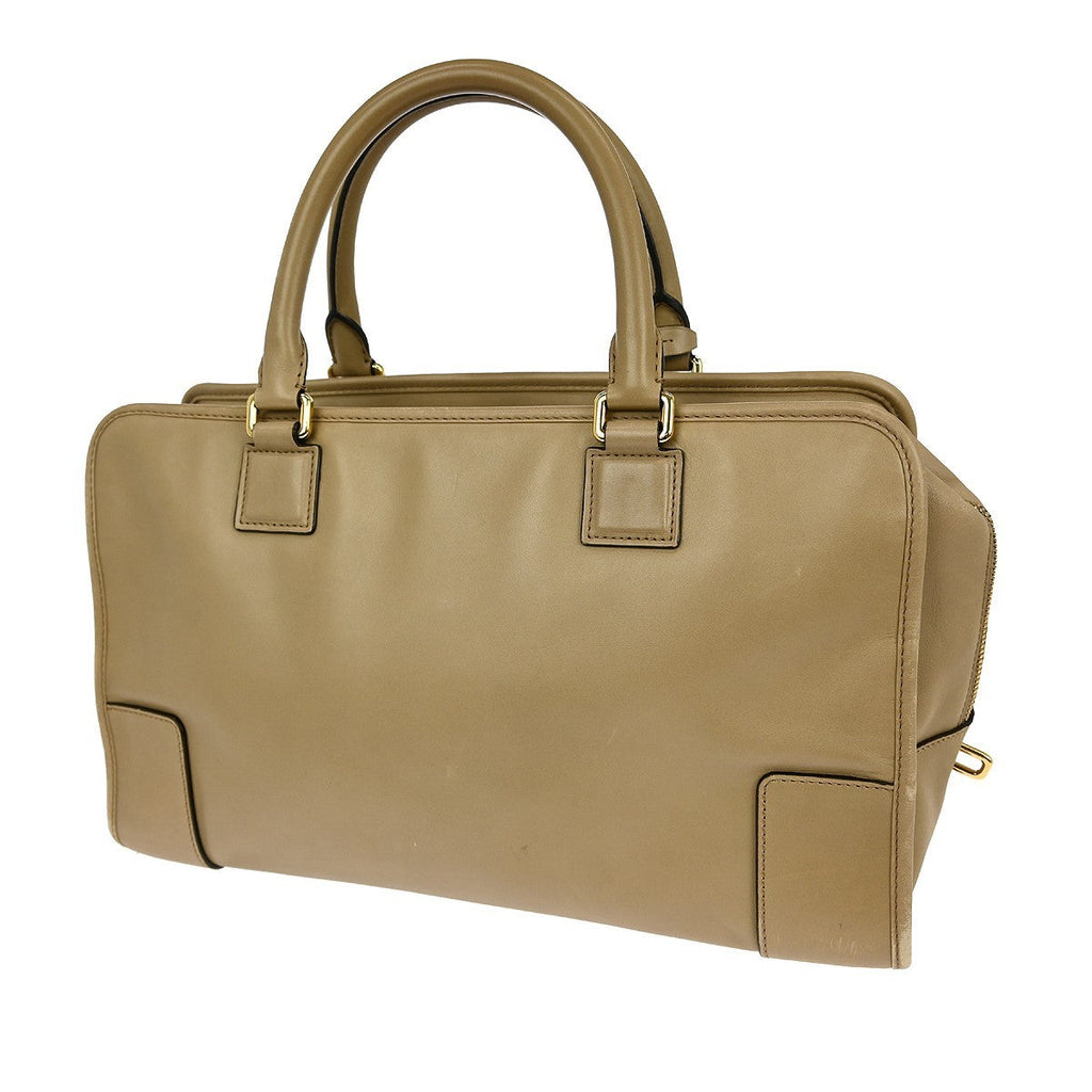 Loewe Amazona Bag Leather Beige Leather Handbag ( )