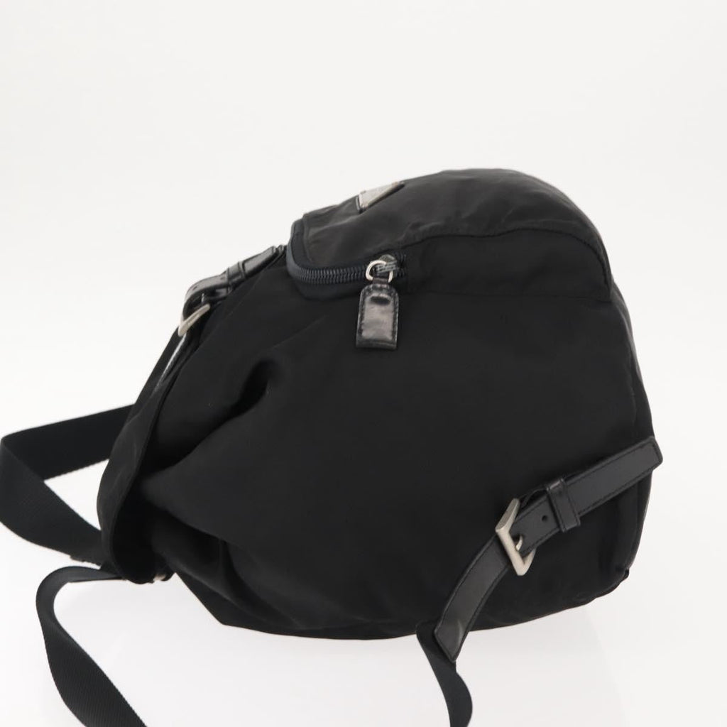 Prada Front Pocket Backpack Tessuto Black Nylon Backpack Bag (Authentic  )
