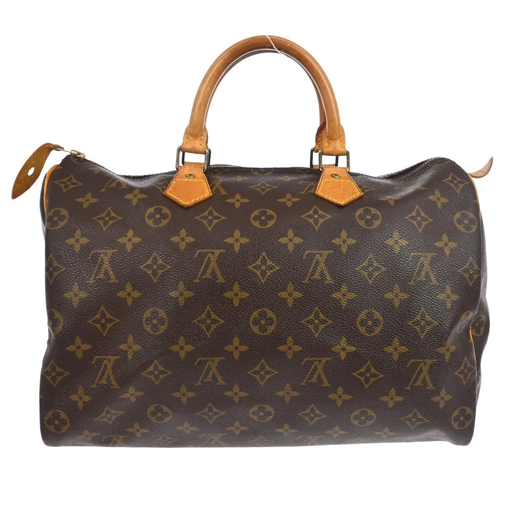 Louis Vuitton Speedy Handbag Monogram Canvas Brown Canvas Handbag ( )