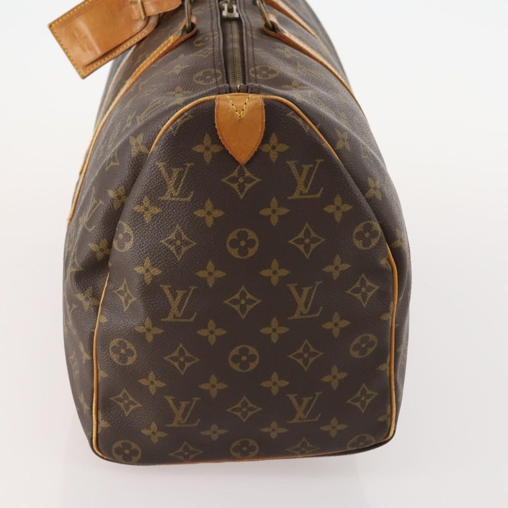 Louis Vuitton Keepall Bag Monogram Canvas Brown Canvas Handbag ( )