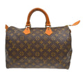 Louis Vuitton Speedy Handbag Monogram Canvas Brown Canvas Handbag ( )