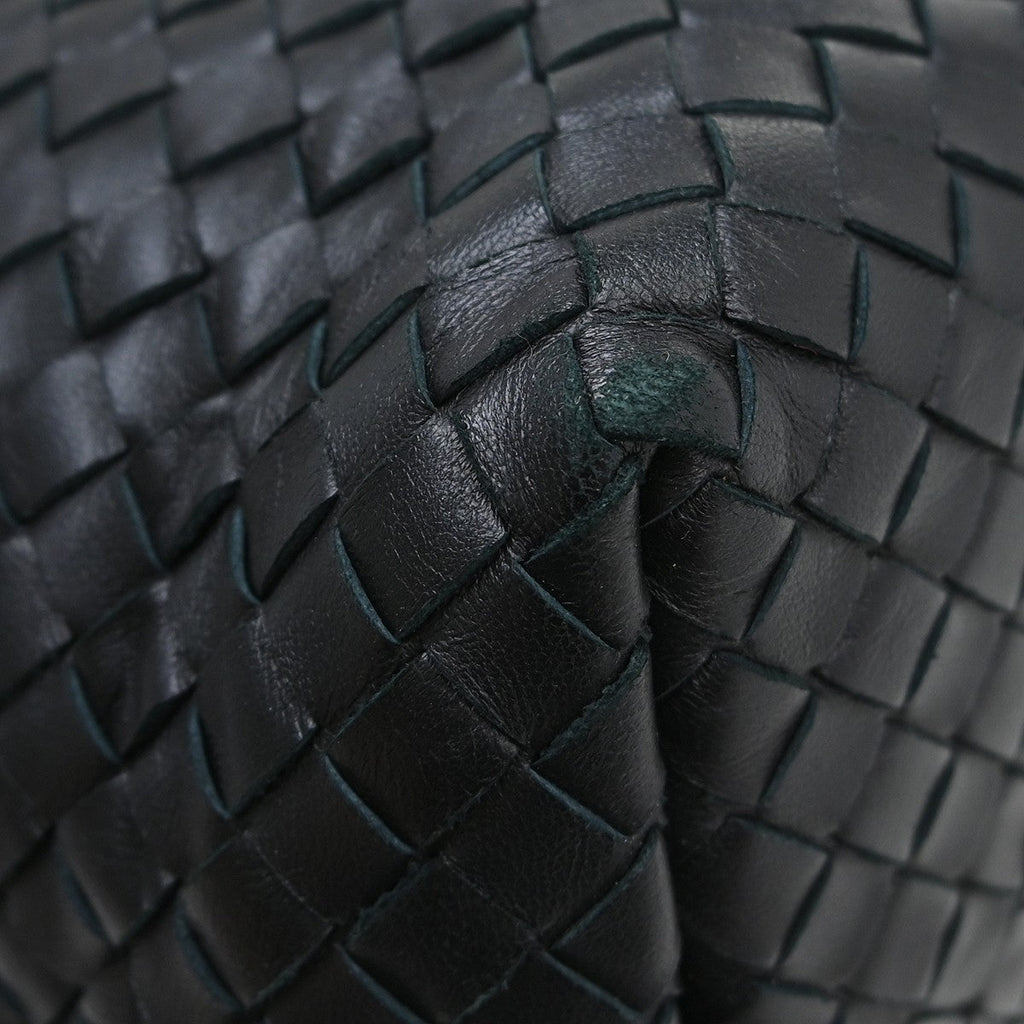 Bottega Veneta Veneta Hobo Studded Leather Black Leather Handbag ( )