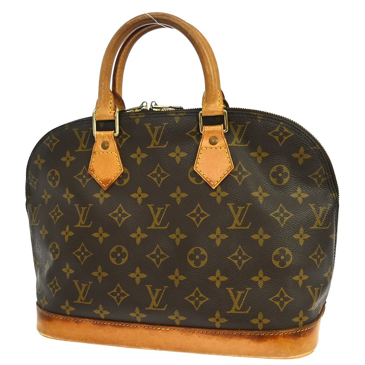 Louis Vuitton Alma Handbag Monogram Canvas Brown Canvas Handbag ( )