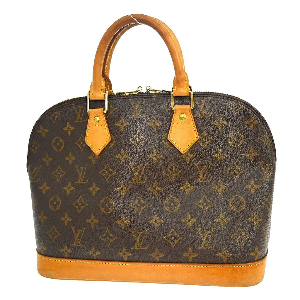 Louis Vuitton Alma Handbag Monogram Canvas Brown Canvas Handbag ( )