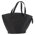 Louis Vuitton Saint Jacques Handbag Epi Leather Black Leather Handbag (Authentic  )
