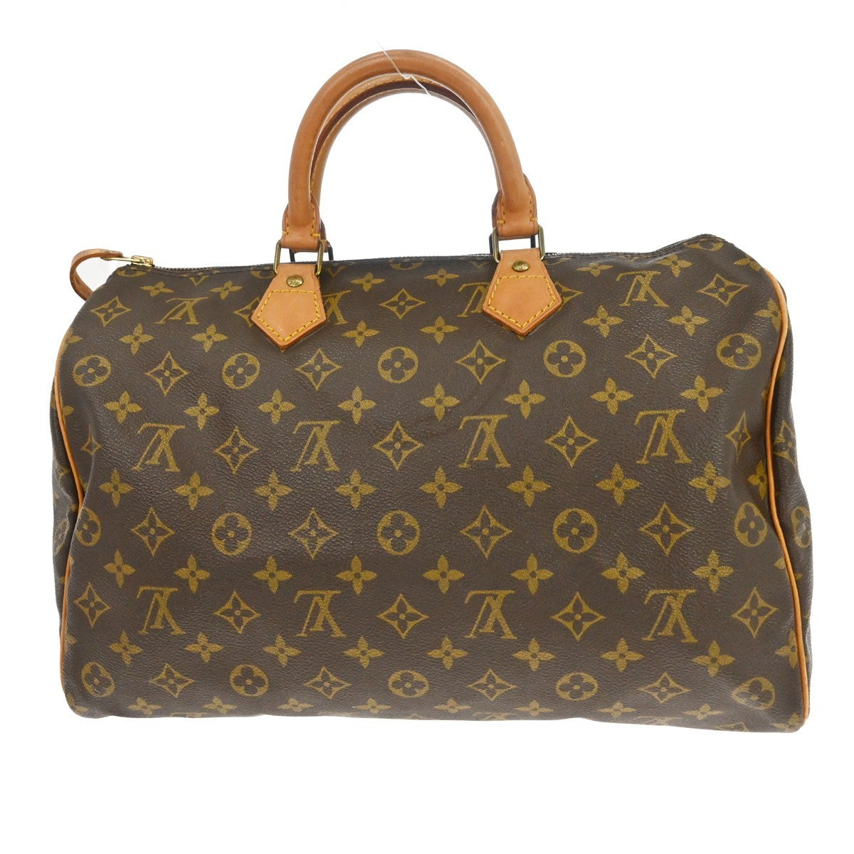 Louis Vuitton Speedy Handbag Monogram Canvas Brown Canvas Handbag ( )