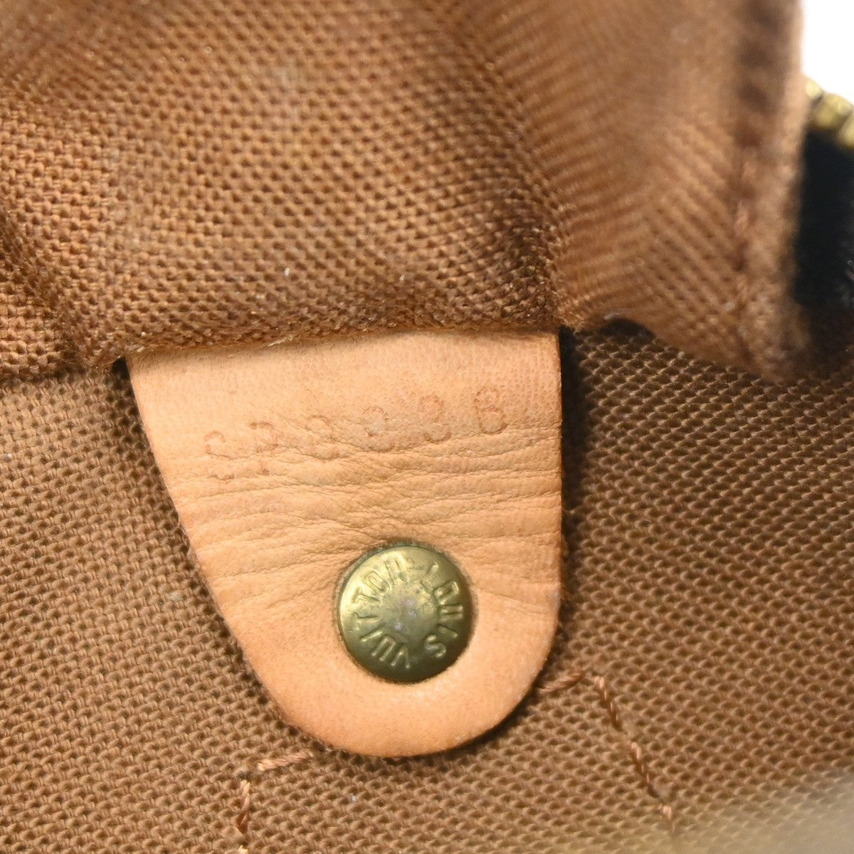 Louis Vuitton Speedy Handbag Monogram Canvas Brown Canvas Handbag ( )
