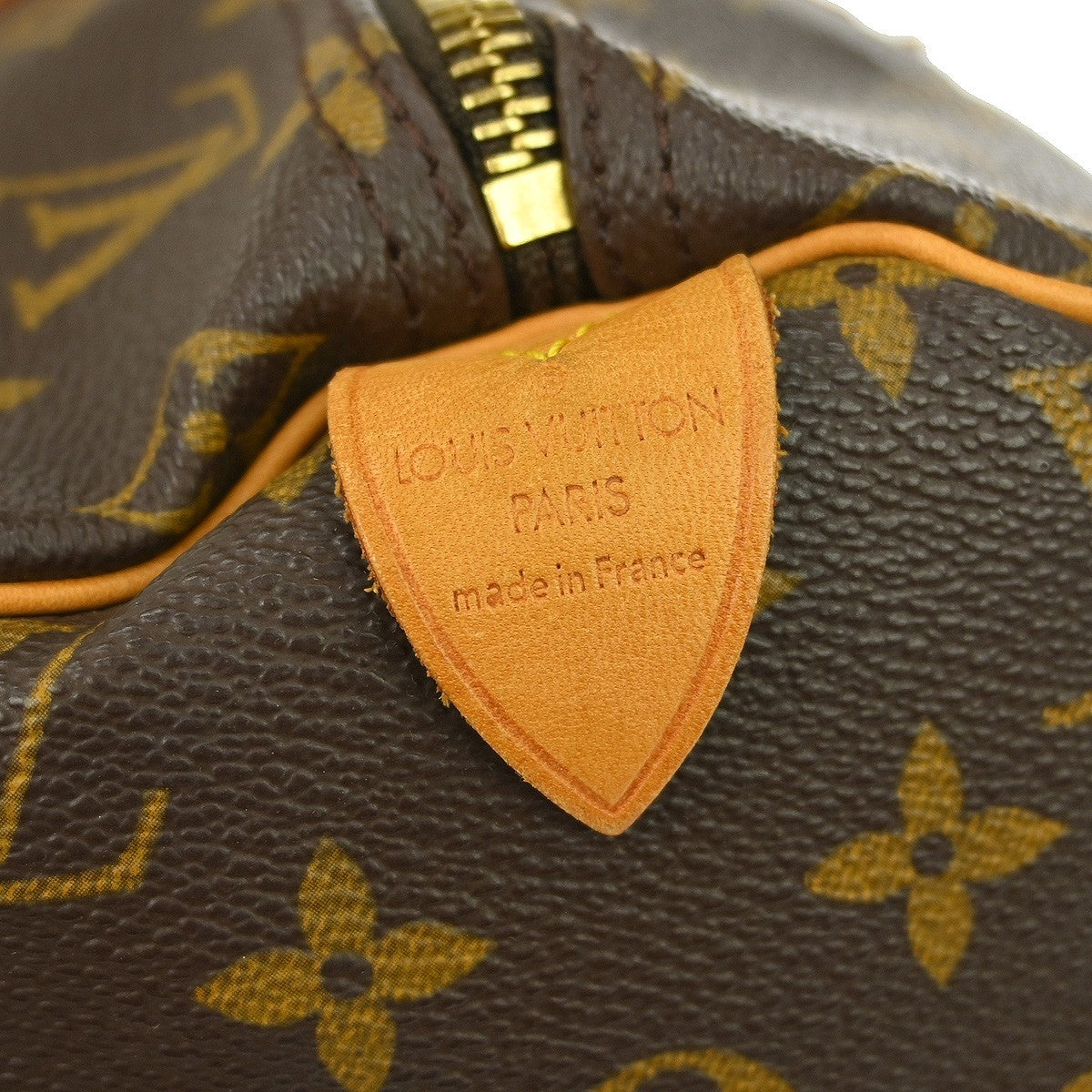 Louis Vuitton Speedy Handbag Monogram Canvas Brown Canvas Handbag ( )