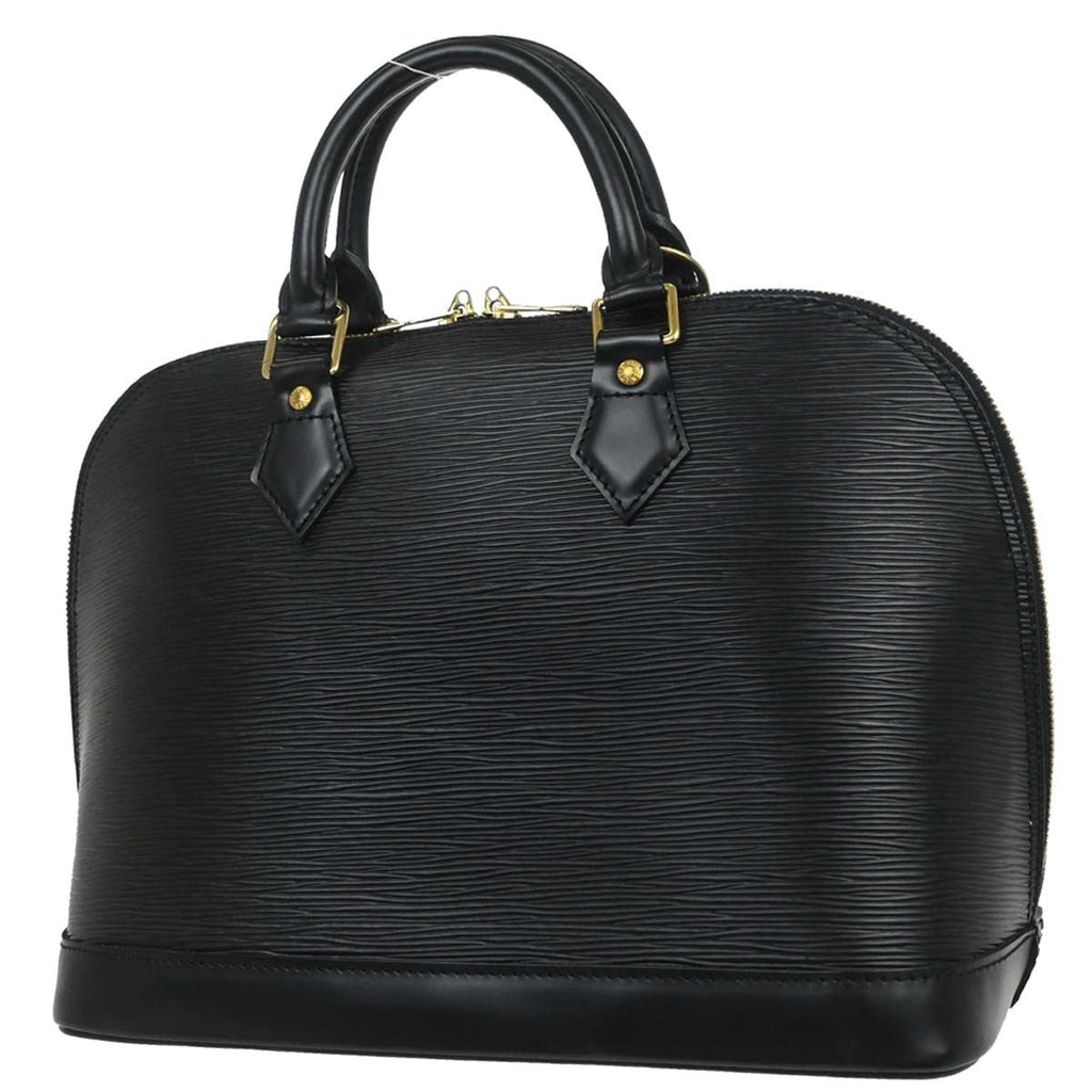 Louis Vuitton Alma Handbag Epi Leather Black Leather Handbag ( )