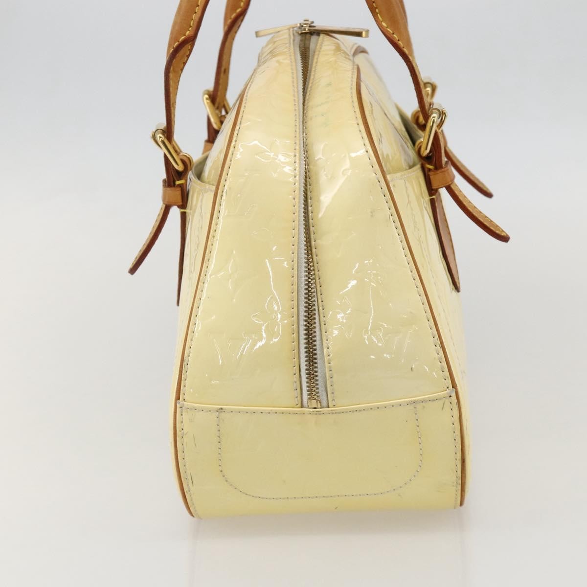 Louis Vuitton Summit Drive Handbag Monogram Vernis Yellow Patent_Leather Handbag ( )