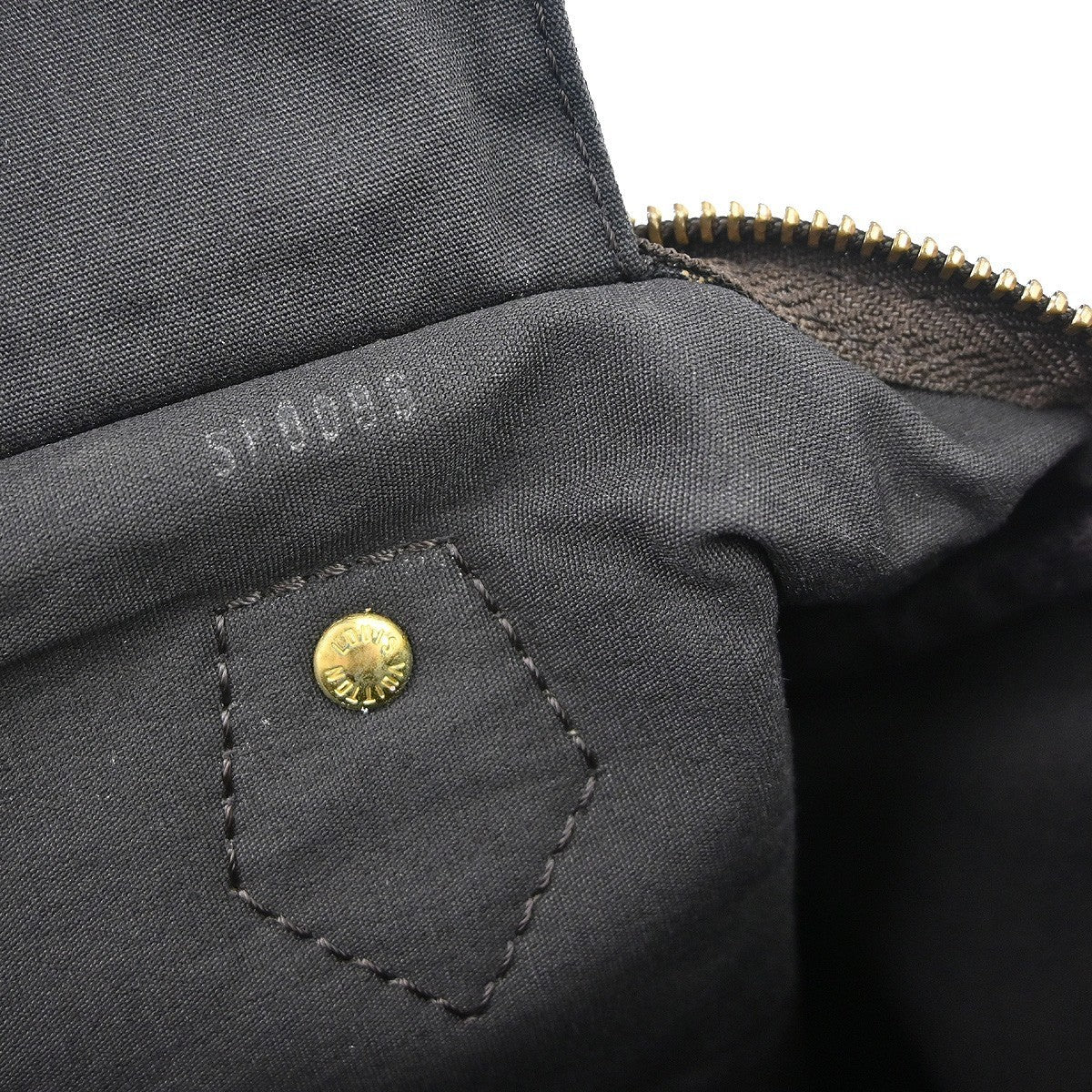 Louis Vuitton Speedy Handbag Mini Lin Brown Canvas Handbag ( )