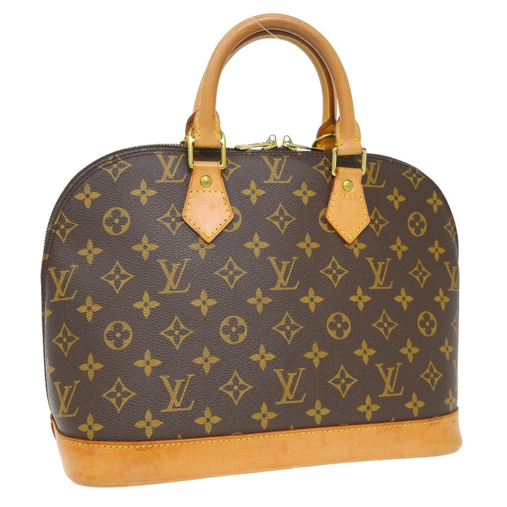 Louis Vuitton Alma Handbag Monogram Canvas Brown Canvas Handbag ( )