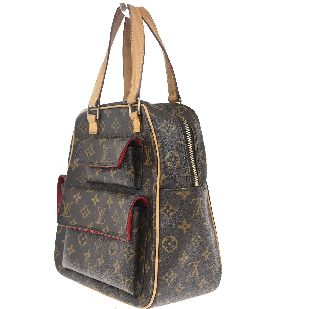 Louis Vuitton Excentri-Cite Handbag Monogram Canvas Brown Canvas Handbag (Authentic  )