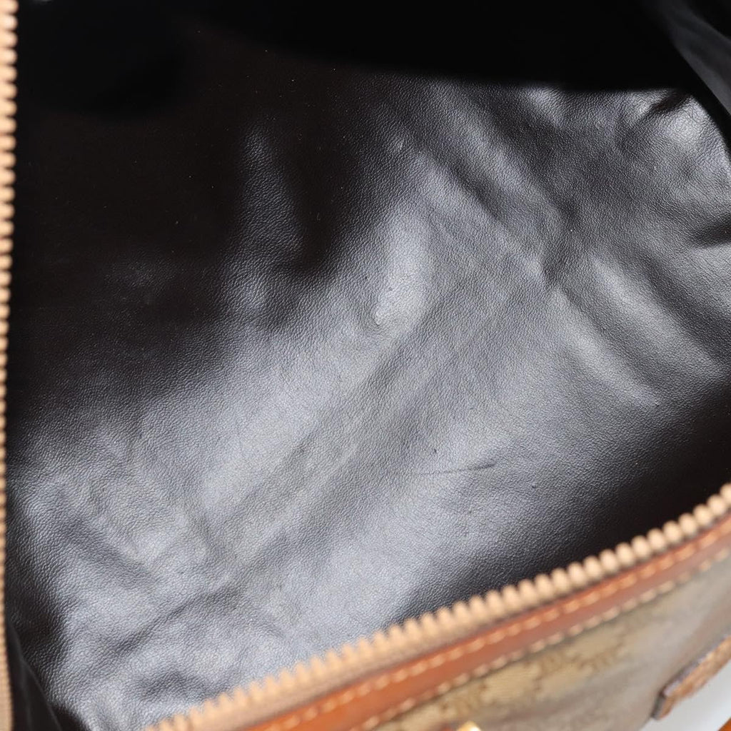 Celine Vintage Macadam Handbag Canvas And Leather Beige Canvas Handbag ( )