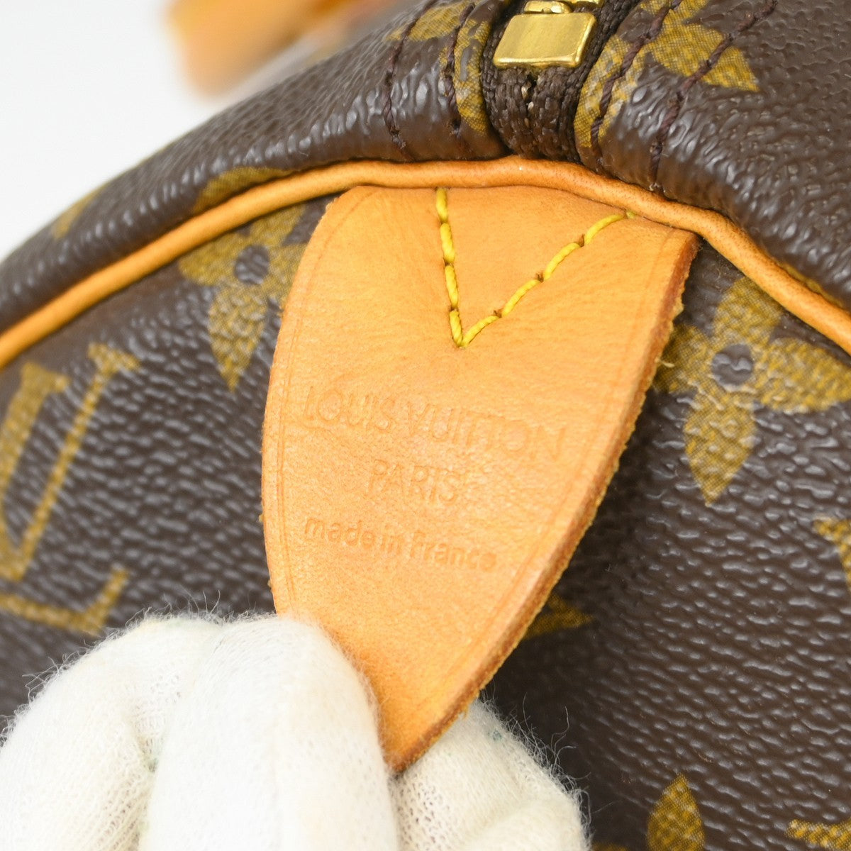 Louis Vuitton Speedy Handbag Monogram Canvas Brown Canvas Handbag ( )
