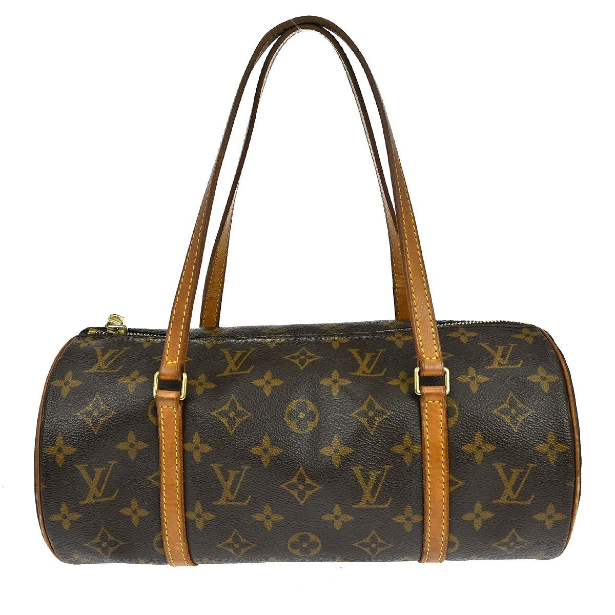 Louis Vuitton Papillon Handbag Monogram Canvas Brown Canvas Handbag ( )