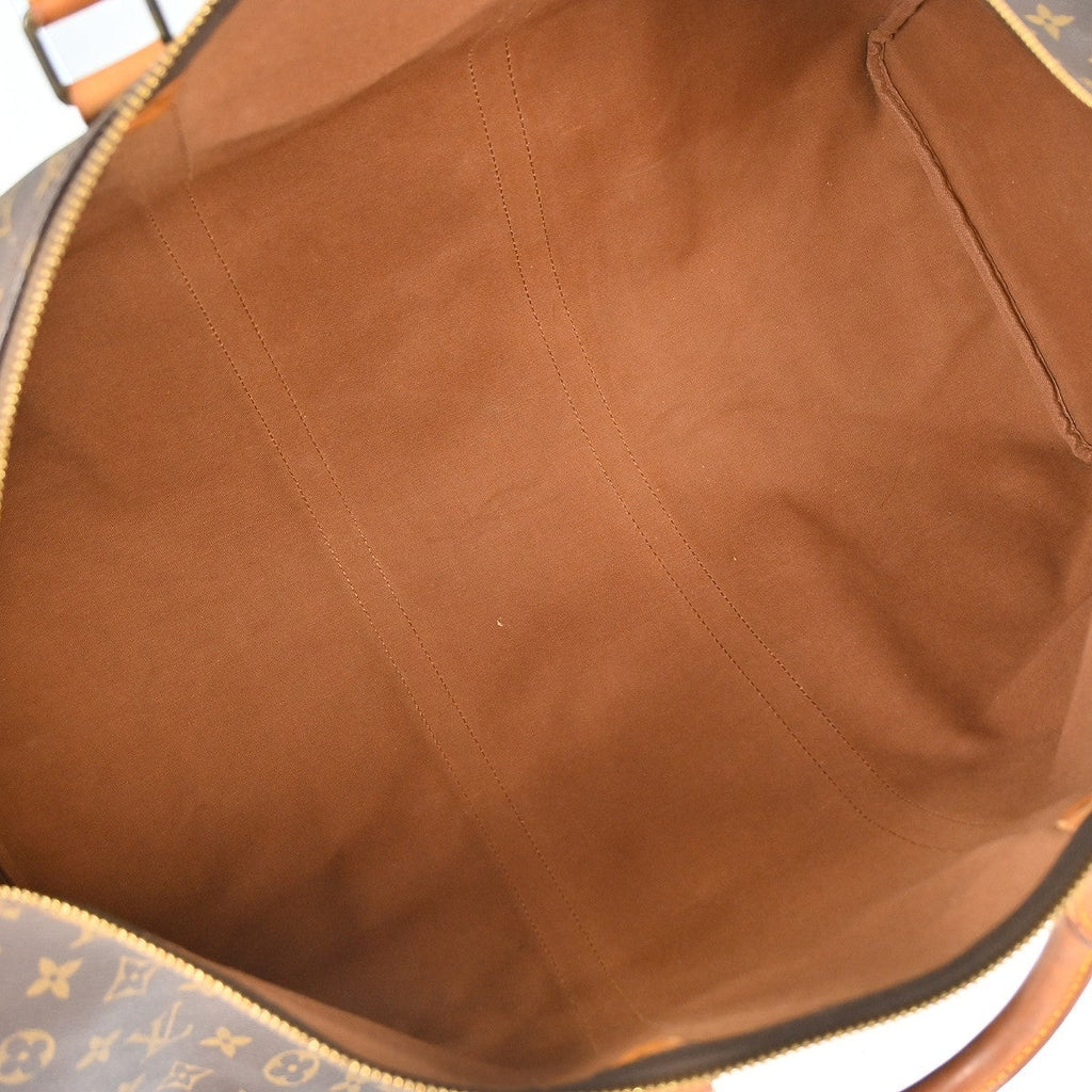 Louis Vuitton Keepall Bag Monogram Canvas Brown Canvas Handbag ( )