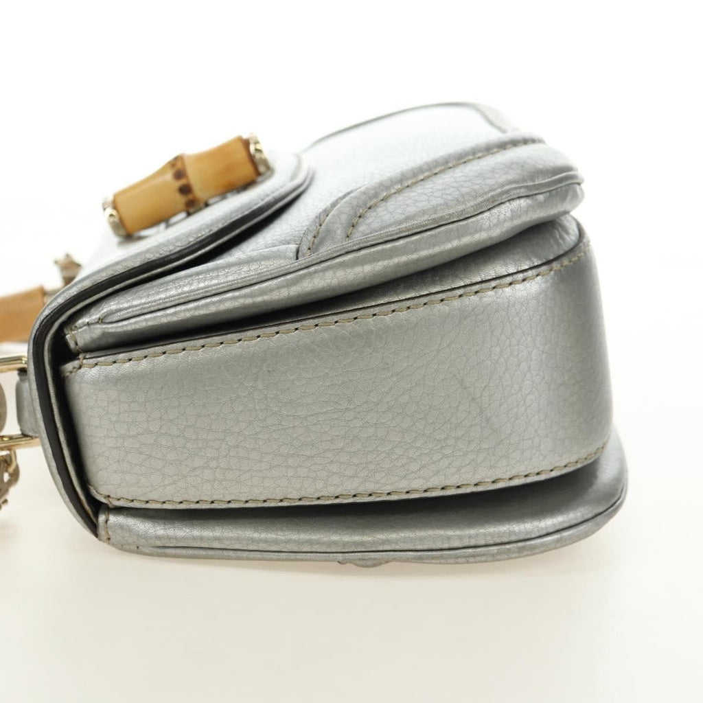 Gucci Vintage Bamboo Top Handle Bag Leather Multicolour Leather Handbag ( )