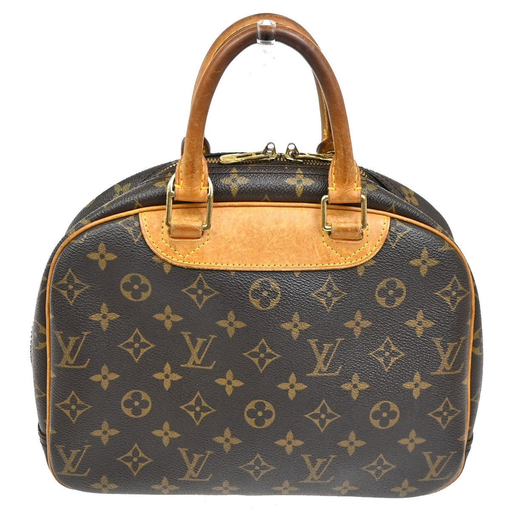 Louis Vuitton Trouville Handbag Monogram Canvas Brown Canvas Handbag (Authentic  )
