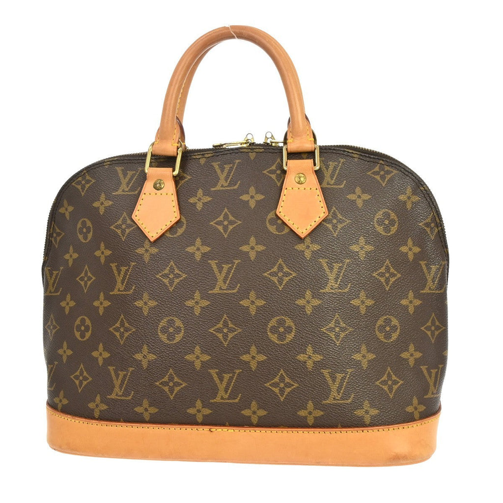 Louis Vuitton Alma Handbag Monogram Canvas Brown Canvas Handbag ( )