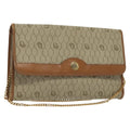 Christian Dior Vintage Honeycomb Chain Canvas Beige Canvas Bag (Authentic  )