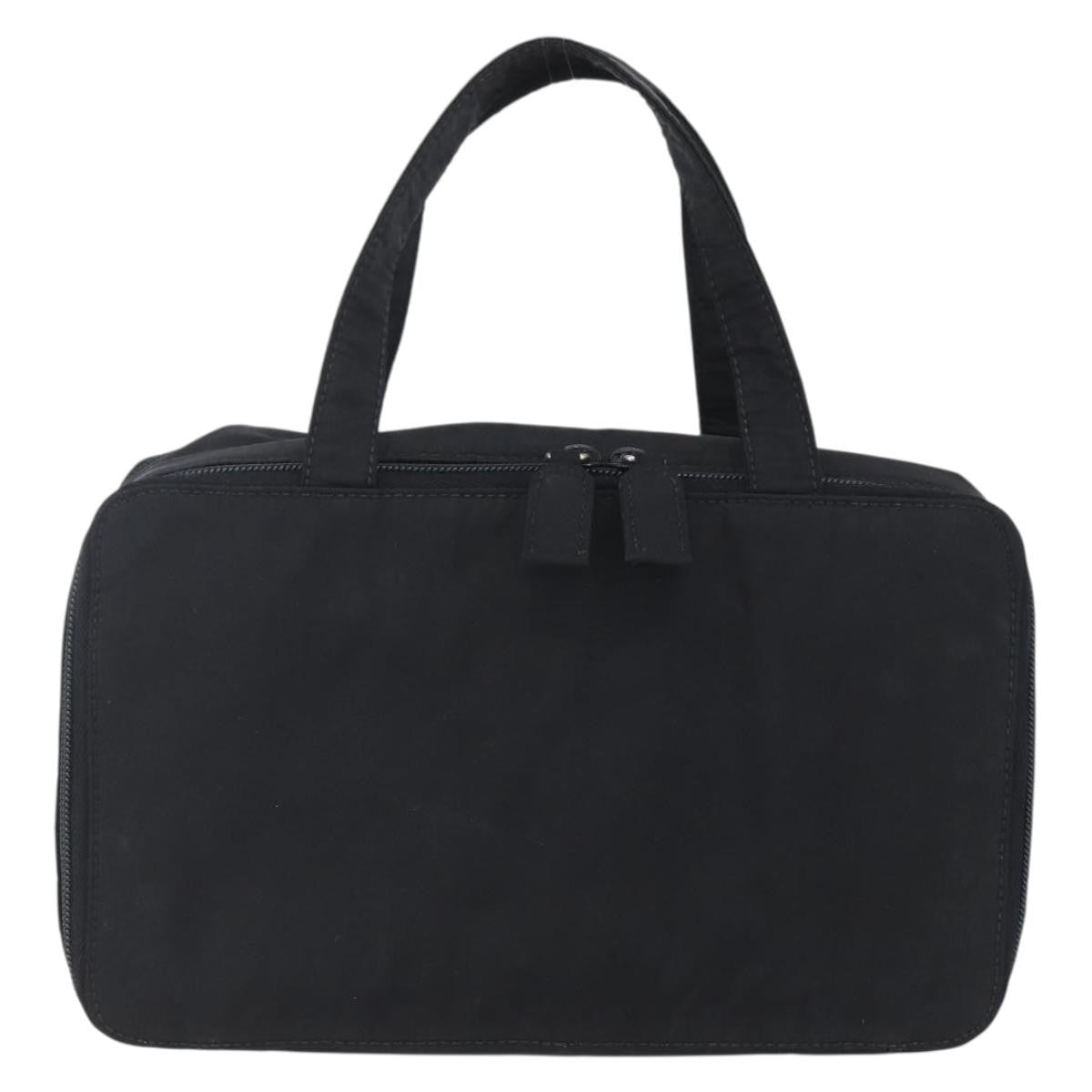 Prada Vintage Handbag Tessuto Black Nylon Handbag (Authentic  )