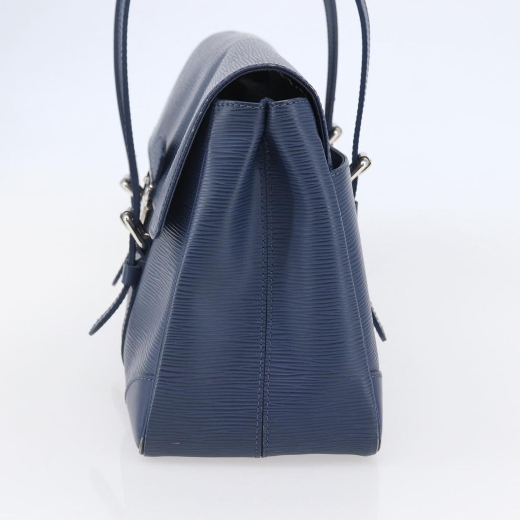 Louis Vuitton Segur Handbag Epi Leather Blue Leather Handbag (Authentic  )